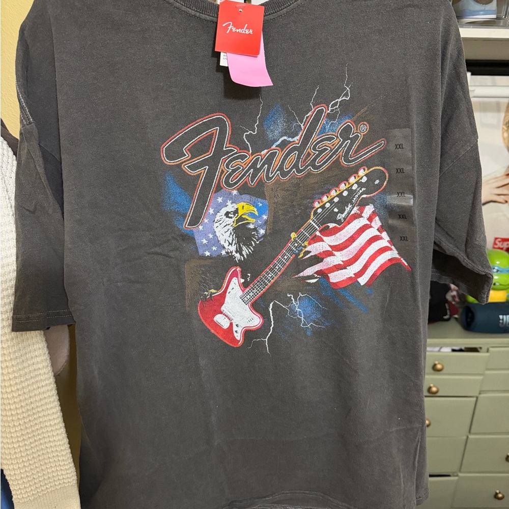 Fender guitar men’s tshirt xxl new